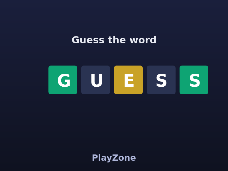 Word Guess game thumbnail